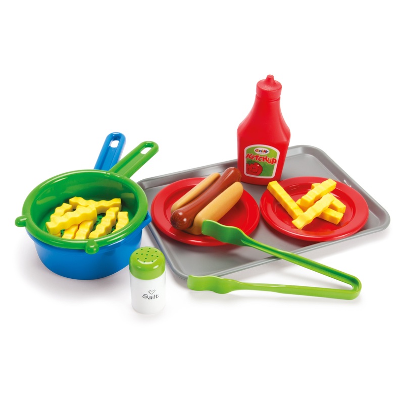 Dantoy Hotdog & Fries Set on Tray 22 pcs