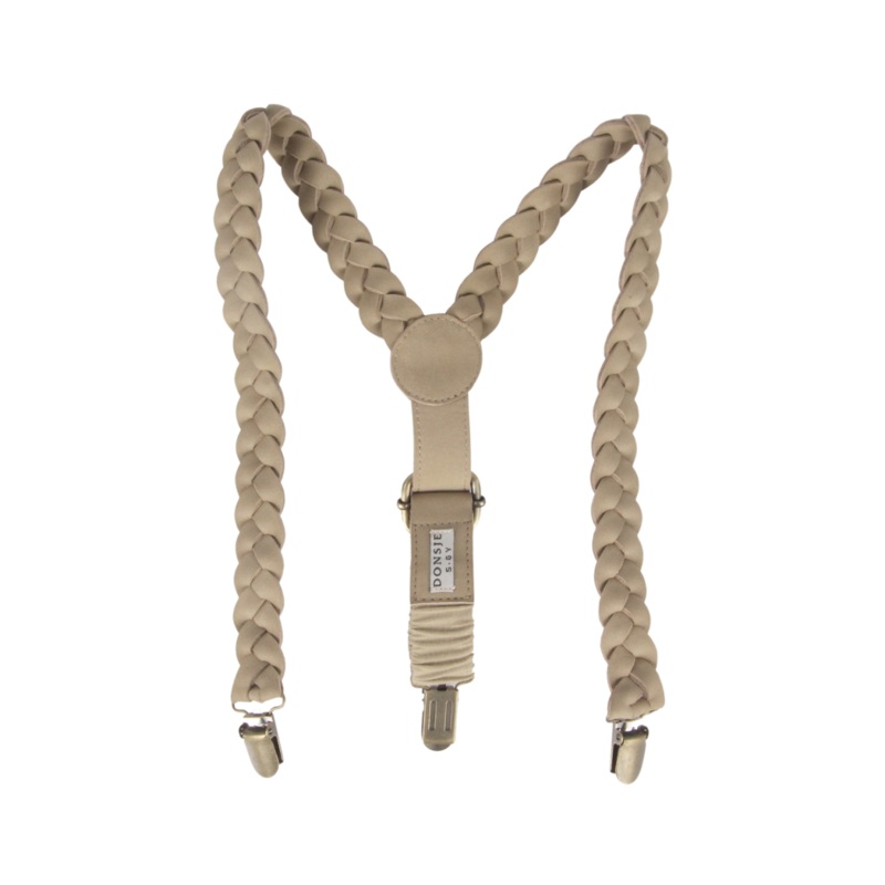 Erbu Suspenders | Taupe Nubuck