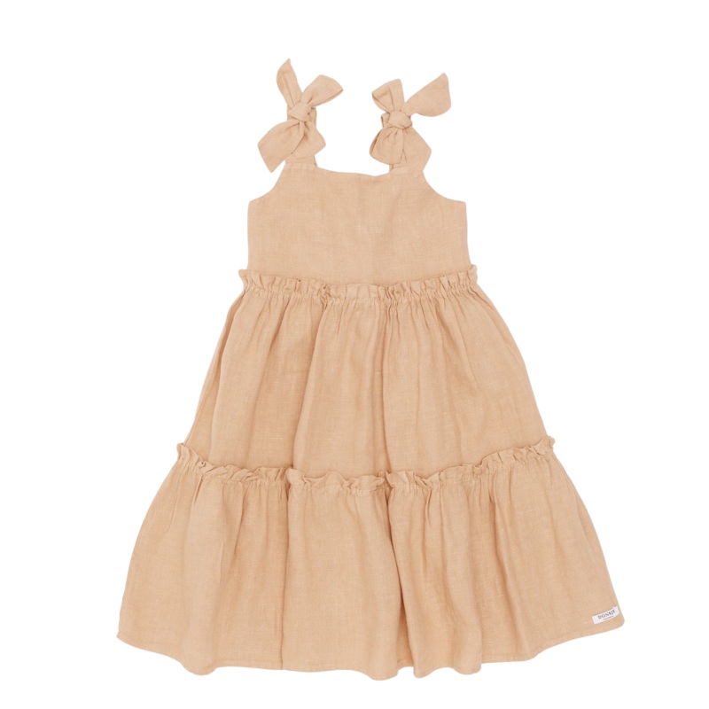 Janne Linen Dress | Light Coral