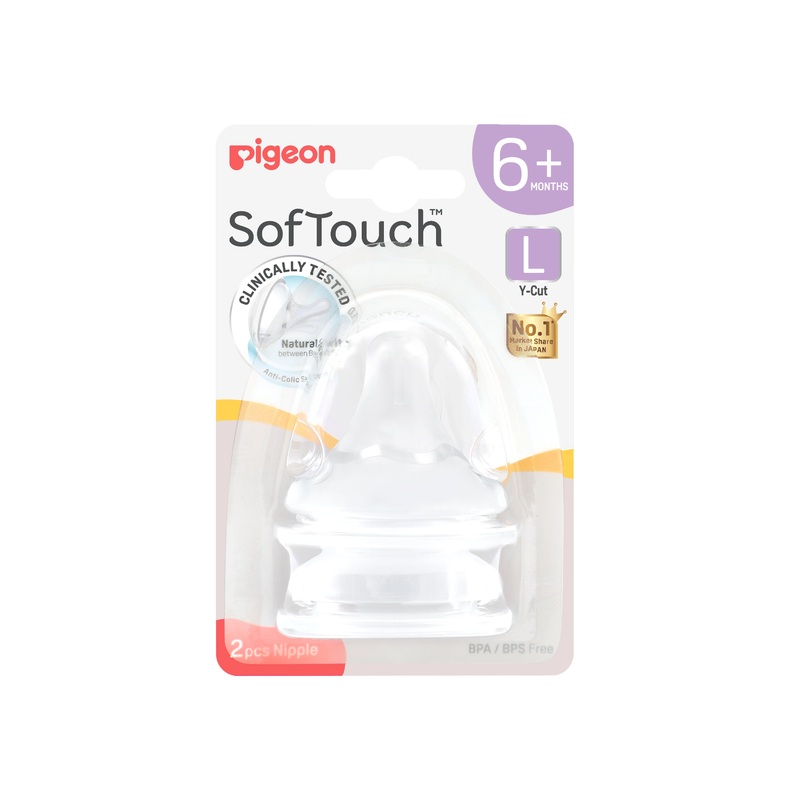 Pigeon SofTouch Nipple 2pc ( L )
