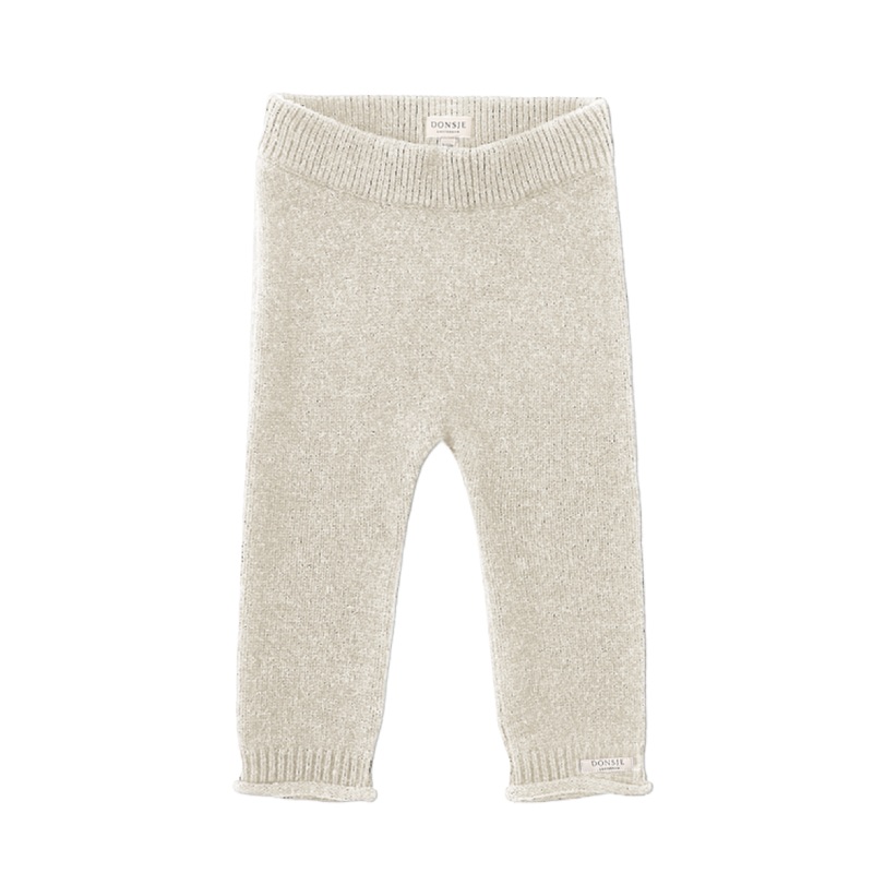 Trig Merino Wool Trousers | Arctic Ivory Melange