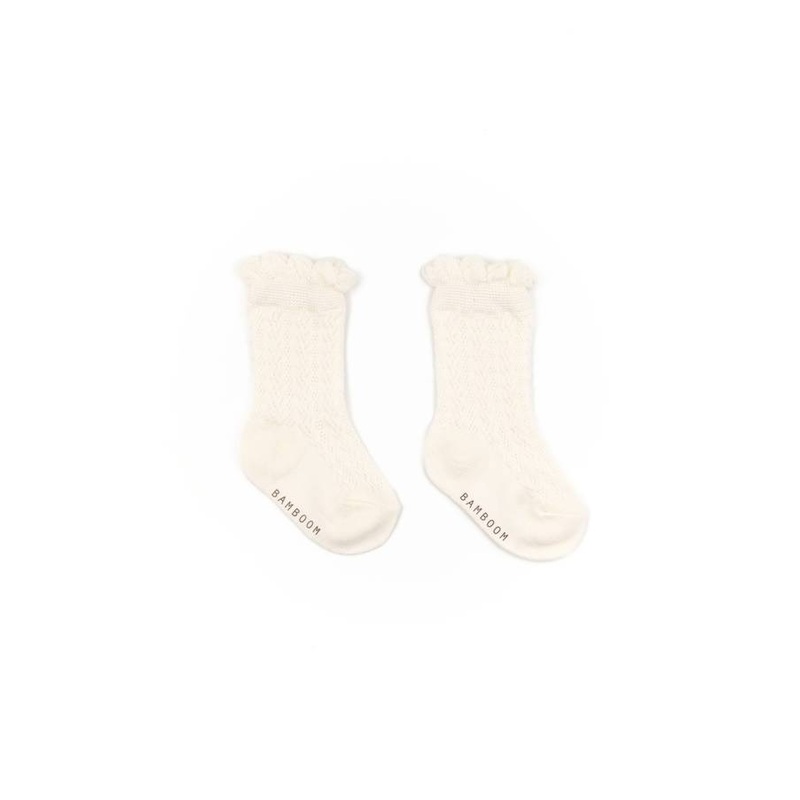 Baby stocking openwork – CREAM 02
