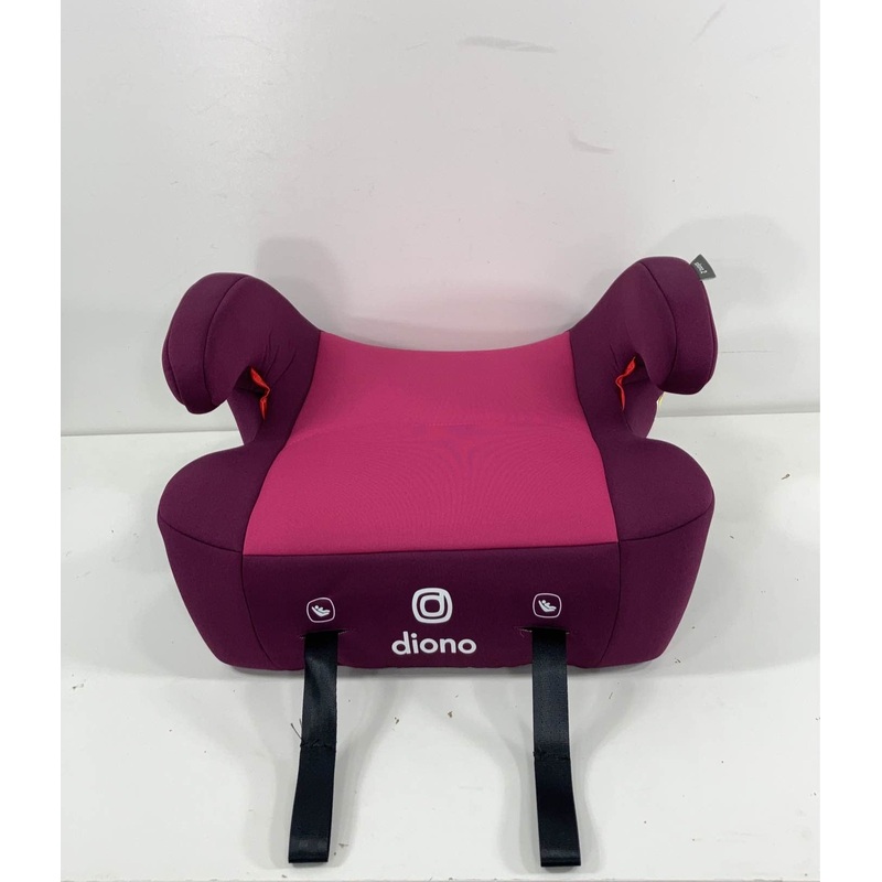 Diono Solana 2 Backless Booster Seat, 2022, Pink, With LATCH