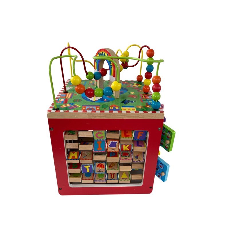 ALEX Jr. My Busy World Wooden Activity Cube