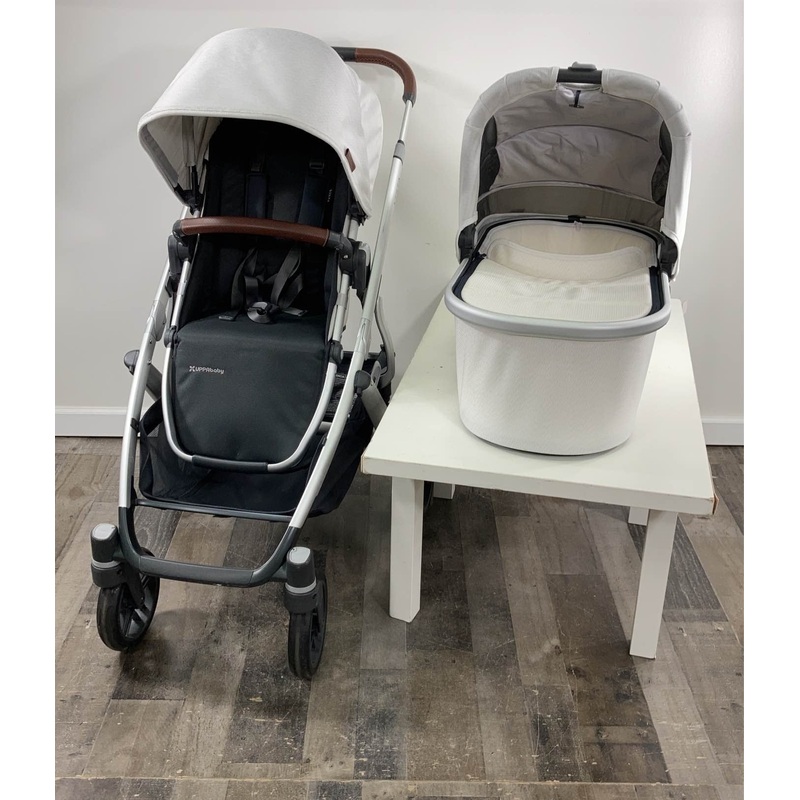 UPPAbaby VISTA V2 Stroller, 2019, Bryce (White Marl)