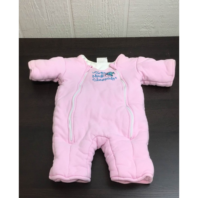 Baby Merlin’s Magic Sleepsuit, Small 3-6 Months, Cotton, Pink