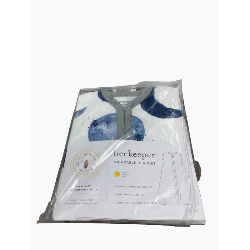 Burt’s Bees Baby Beekeeper Wearable Blanket, Medium, 0.5 TOG (Lightweight), Hello Moon