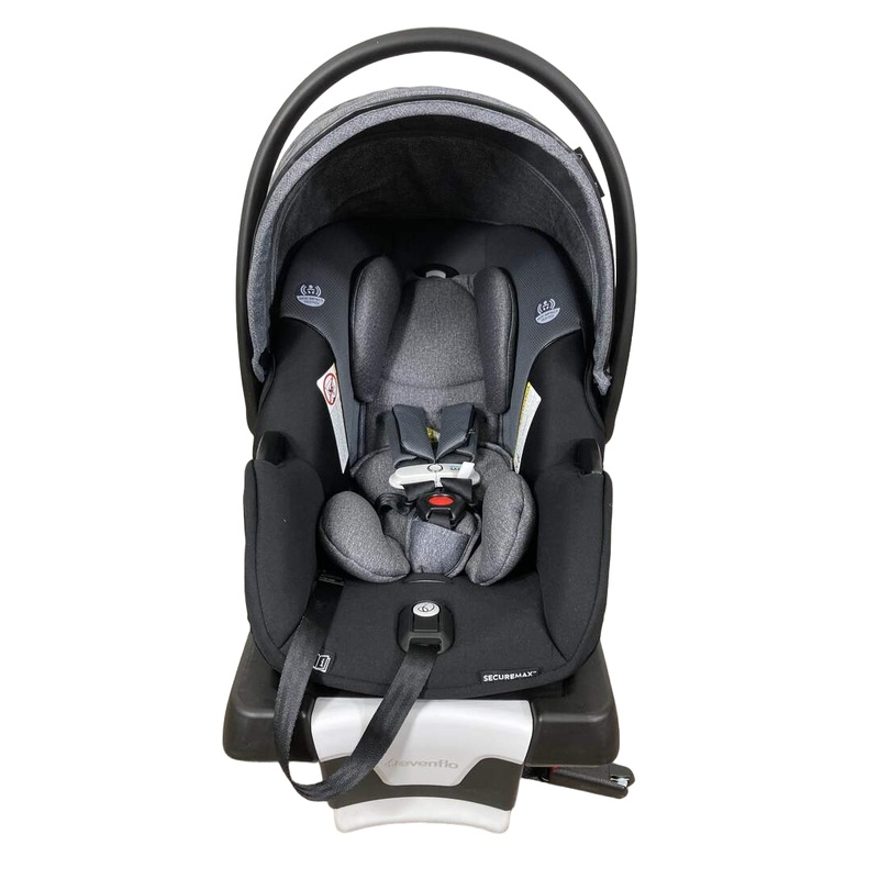 Evenflo Gold Securemax Infant Car Seat With SensorSafe And SafeZone Load Leg Base, Moonstone Gray, 2022