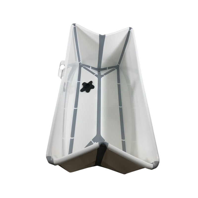 Stokke Flexi Bath Foldable Baby Bathtub, Light Gray, Regular