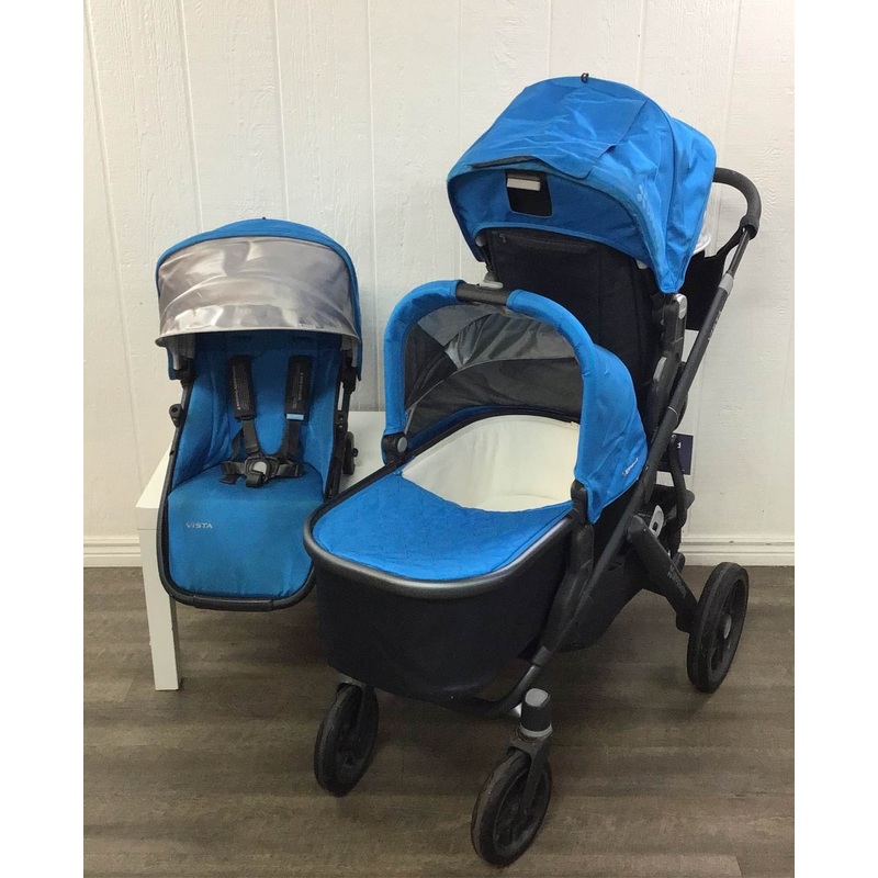 UPPAbaby VISTA Double Stroller, 2014/2015, Georgie (Marine Blue)