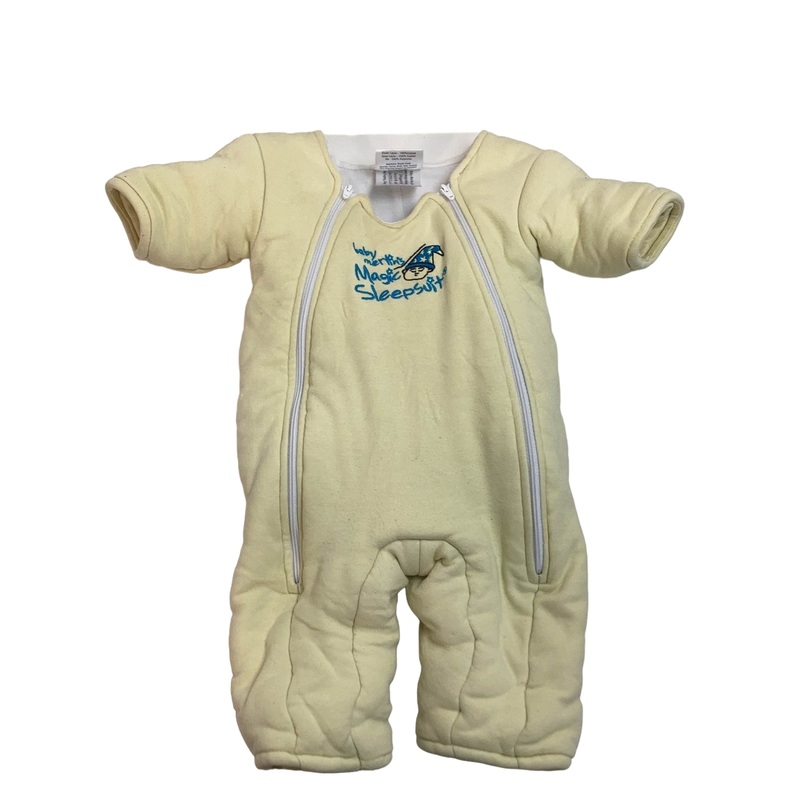 Baby Merlin’s Magic Sleepsuit, Small 3-6 Months, Cotton, Yellow