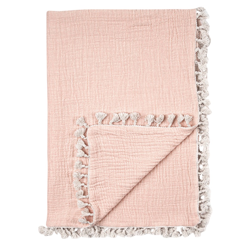 Crane Baby 6 Layer Muslin Blanket, Desert Rose