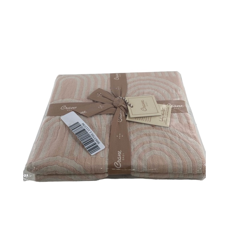 Crane Baby Cotton Muslin Jacquard Blanket, Copper Moon