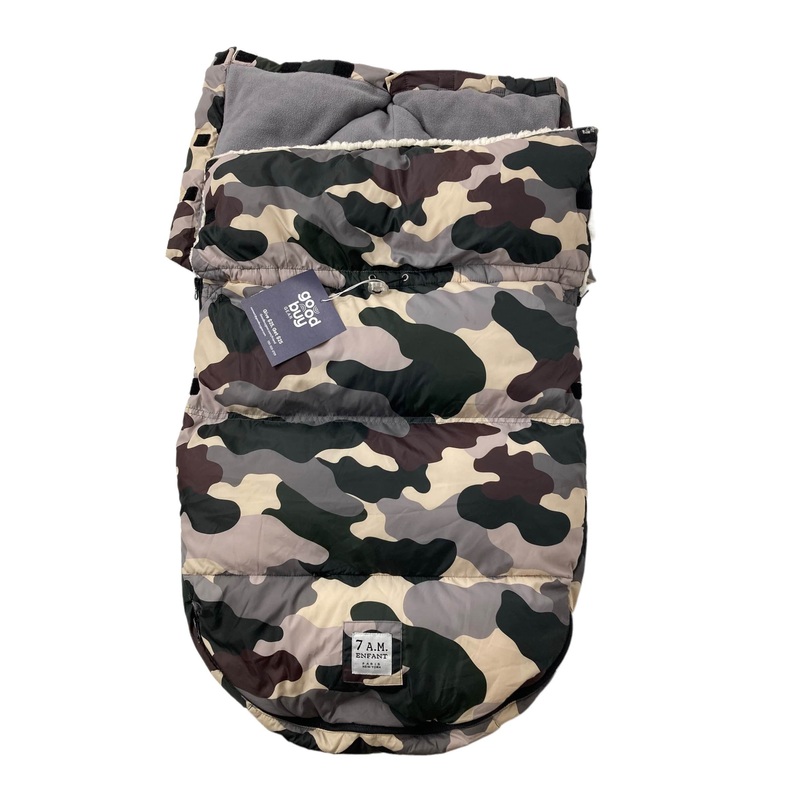 7 A.M. Enfant LambPOD Stroller and Car Seat Footmuff, Small/Medium, Camo Forest