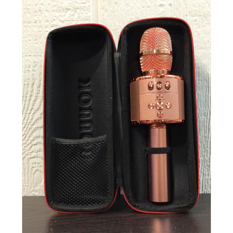 BONAOK Wireless Bluetooth Karaoke Microphone, Rose Gold