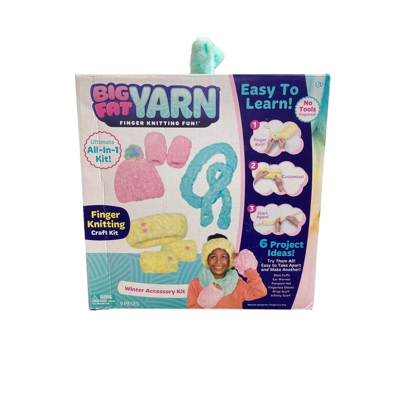 Big Fat Yarn Finger Knitting Craft Kit