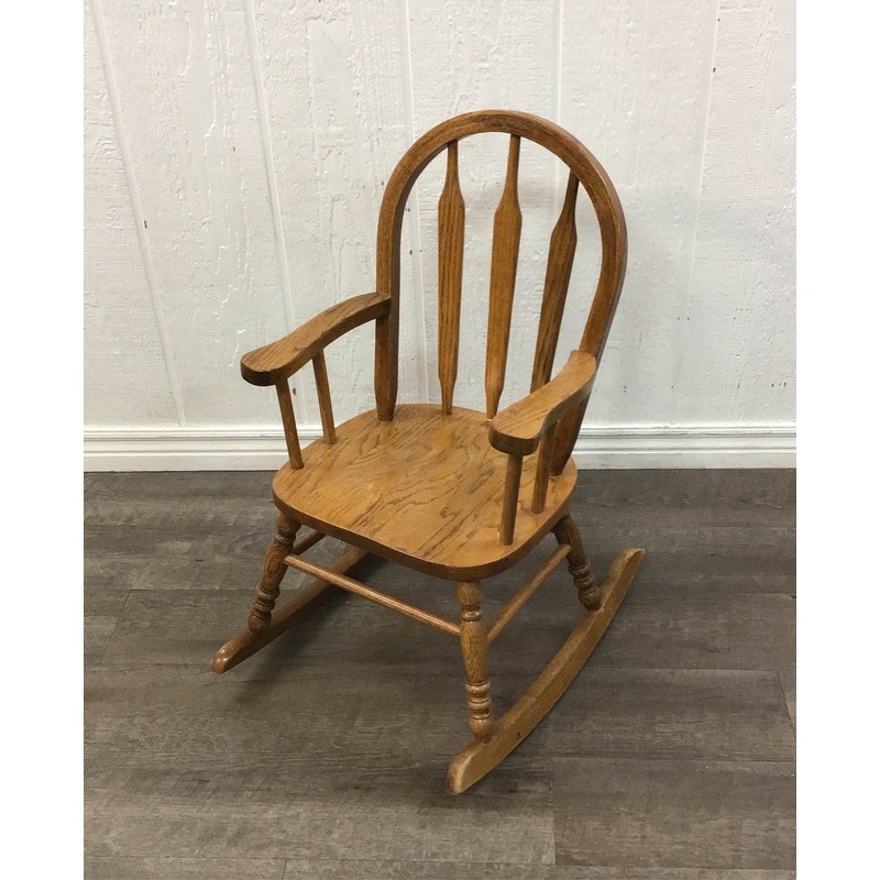 Unknown Childs Wooden Rocking Chair