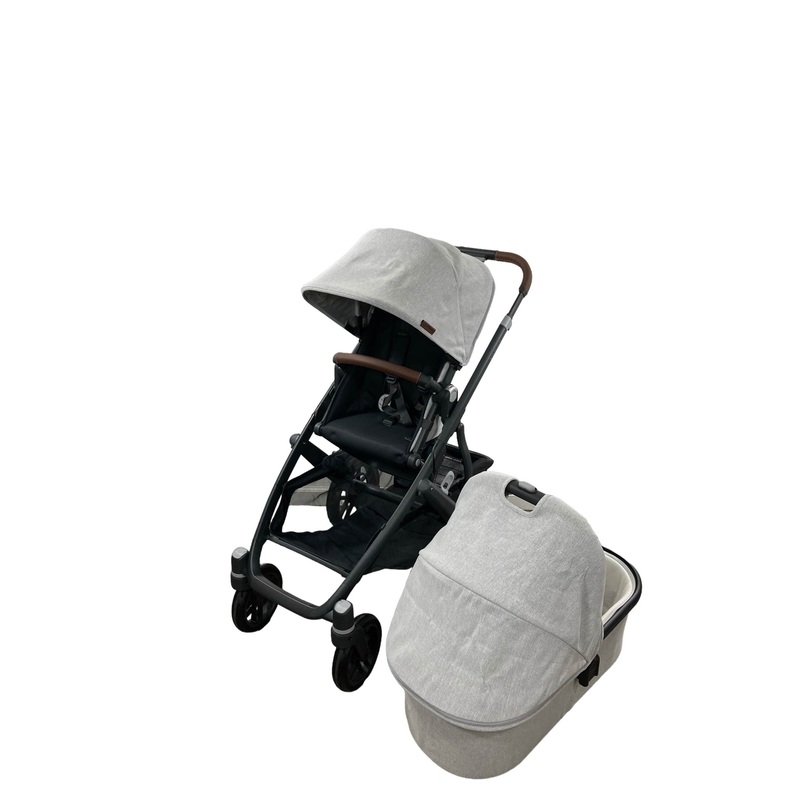 UPPAbaby VISTA V2 Stroller, 2022, Anthony (White & Grey Chenille)