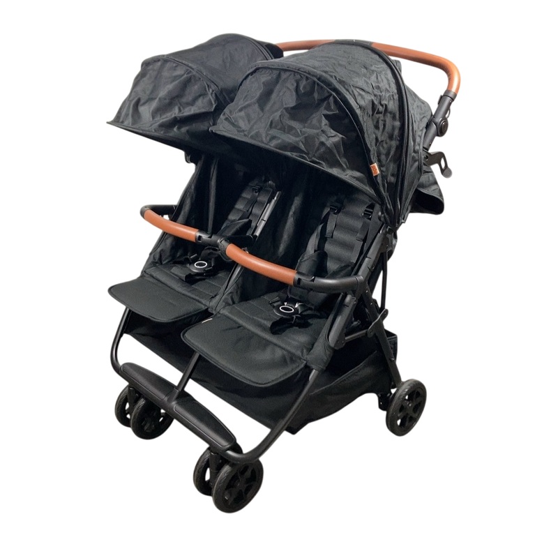 Zoe The Twin V2 Double Stroller, 2024, Black