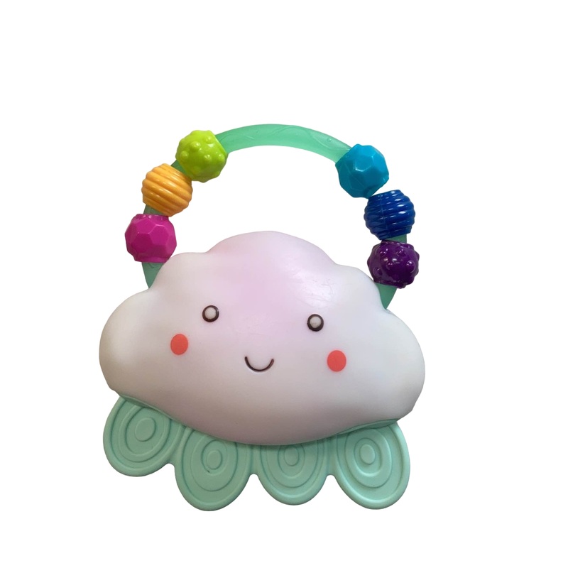 B. toys Rain-Glow Squeeze Light-up Cloud Rattle