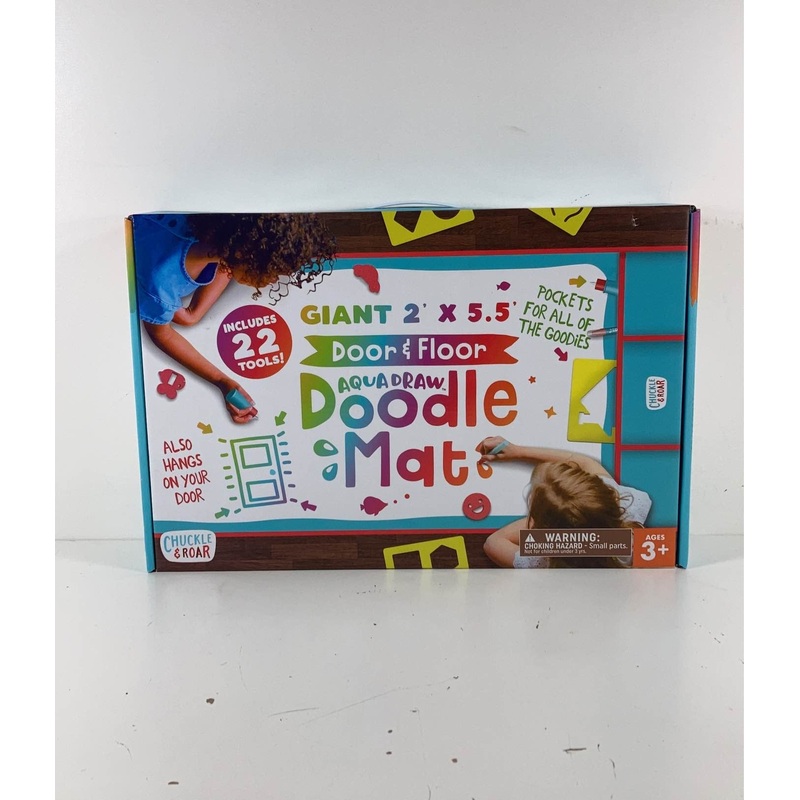 Chuckle And Roar Giant 2′ x 5.5′ Aqua Draw Doodle Mat