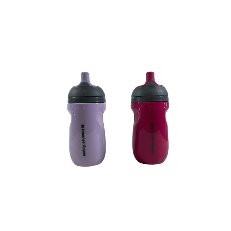 Tommee Tippee Insulated Cup, 2 Pack, Lilac/Plum, Sportee
