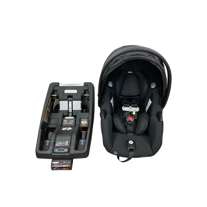 Evenflo Gold Securemax Infant Car Seat With SensorSafe And SafeZone Load Leg Base, 2021, Onyx