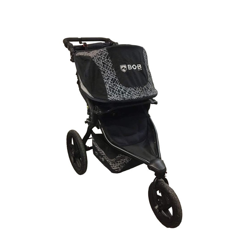 BOB Revolution Flex 3.0 Single Jogging Stroller, 2021, Lunar Black