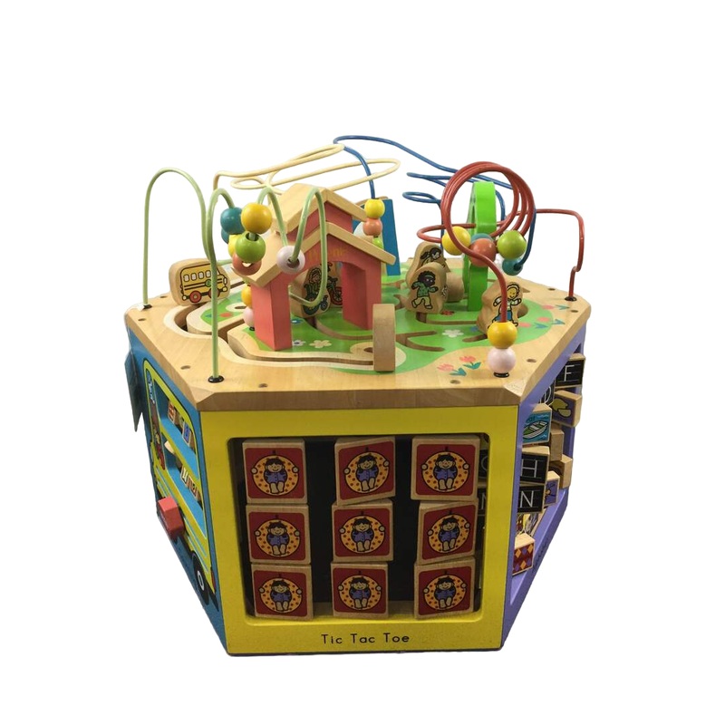 B. toys Youniversity Wooden Activity Cube