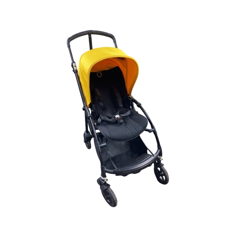 Bugaboo Bee 6 Stroller, 2020, Black, Black, Lemon Yellow