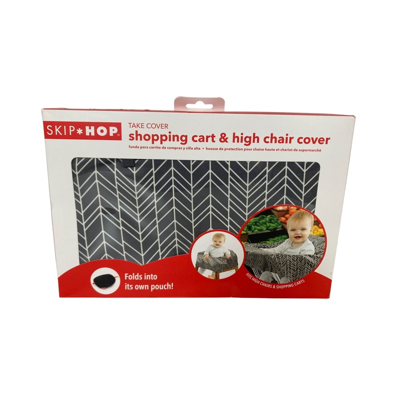Skip Hop Take Cover Shopping Cart And High Chair Cover, Grey Feather