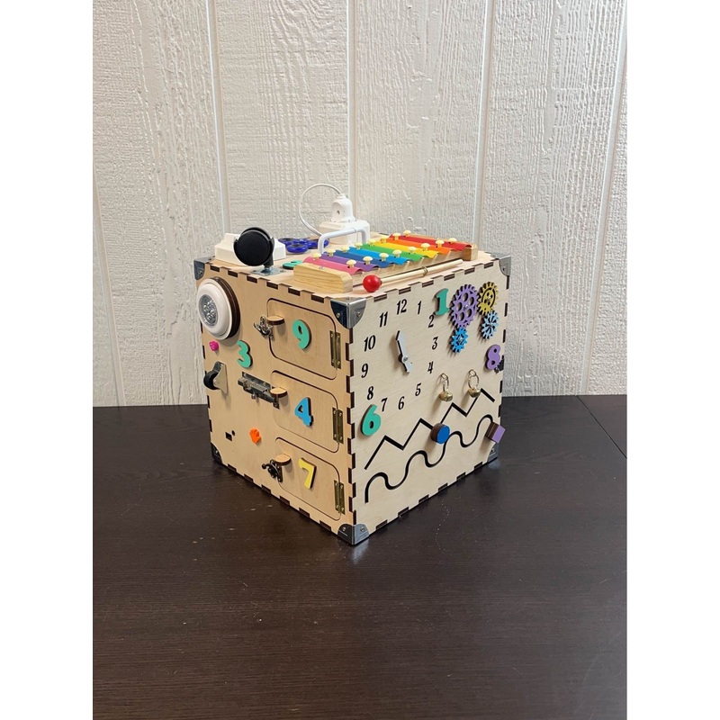 Wooden Activity Cube