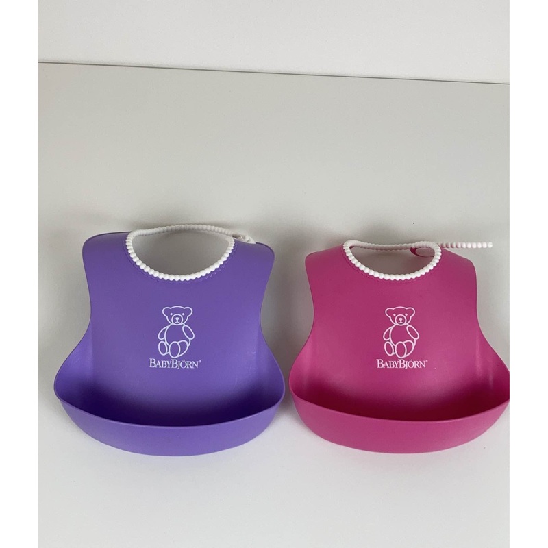 BabyBjorn Bib Set, 2 Pack, Pink & Purple