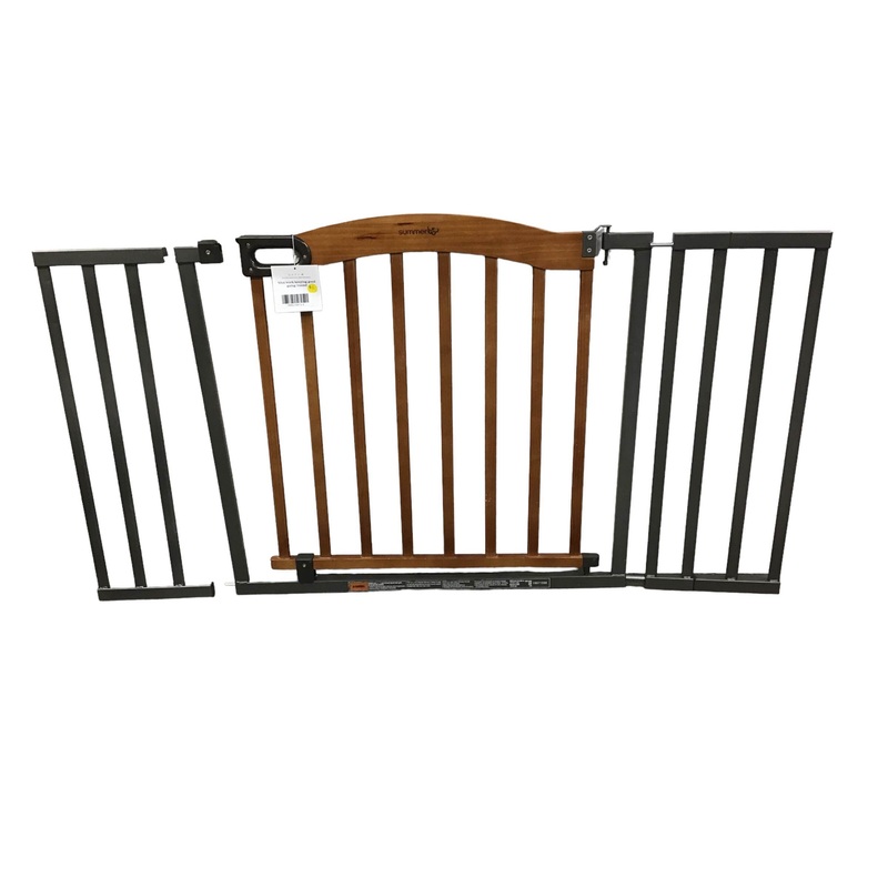 Summer Infant Decorative Wood and Metal 32 in. Pressure Mounted Gate