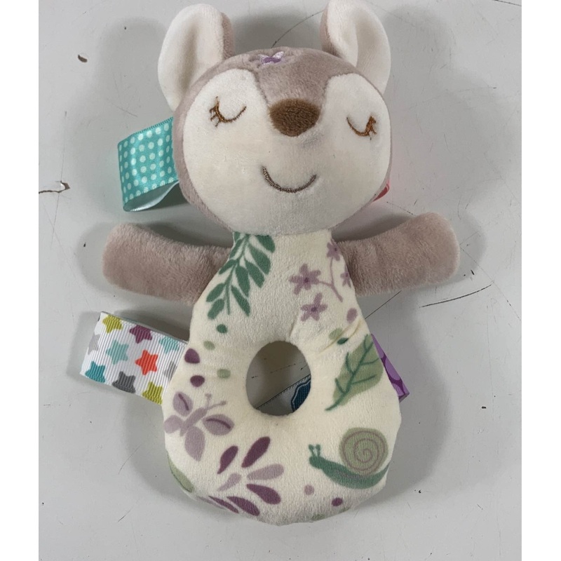 Taggies Embroidered Soft Ring Rattle