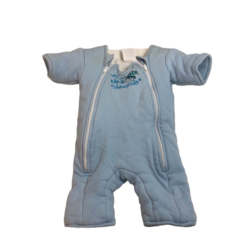 Baby Merlin’s Magic Sleepsuit, Small 3-6 Months, Cotton, Blue