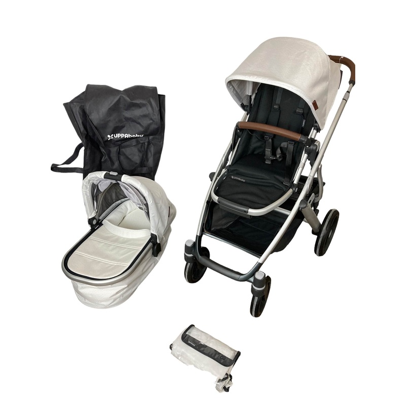 UPPAbaby VISTA V2 Stroller, 2021, Bryce (White Marl)