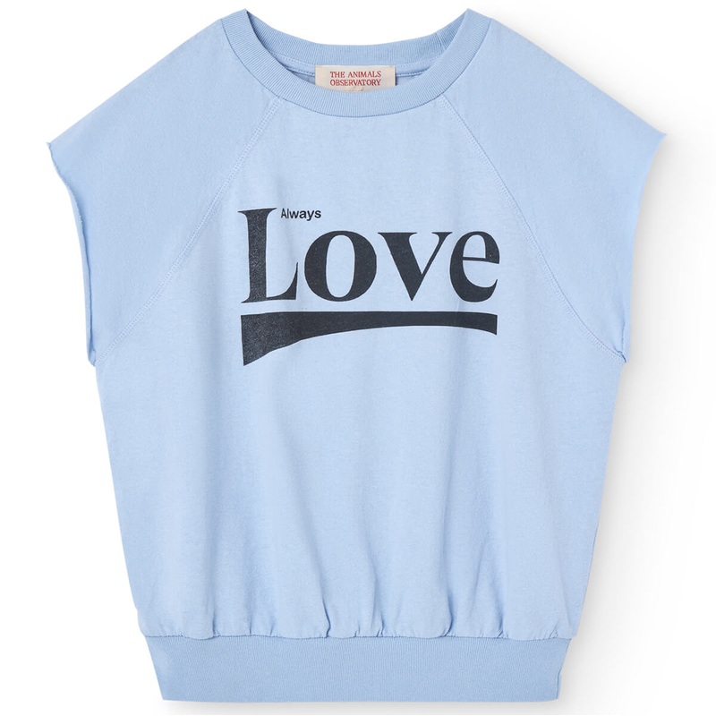 Squab Kids Top in Soft Blue by The Animals Observatory