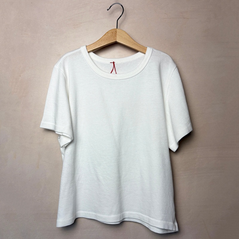 The Little Boy Tee in Vintage White by Le Bon Shoppe