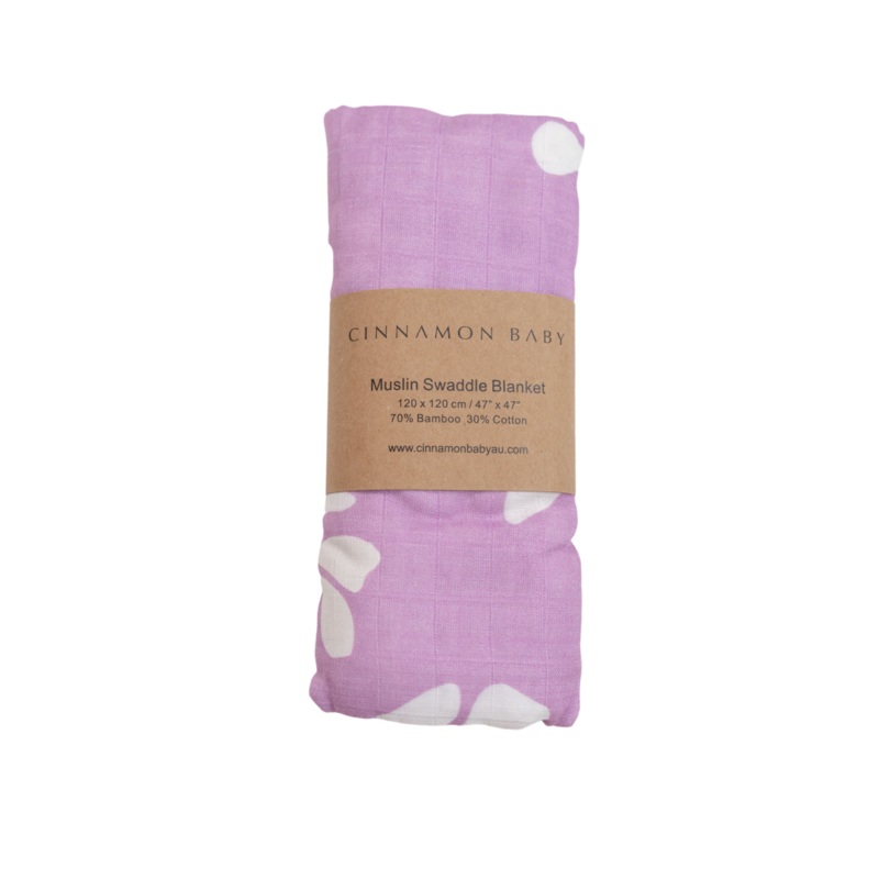 CINNAMON BABY LILAC HONOLULU SWADDLE