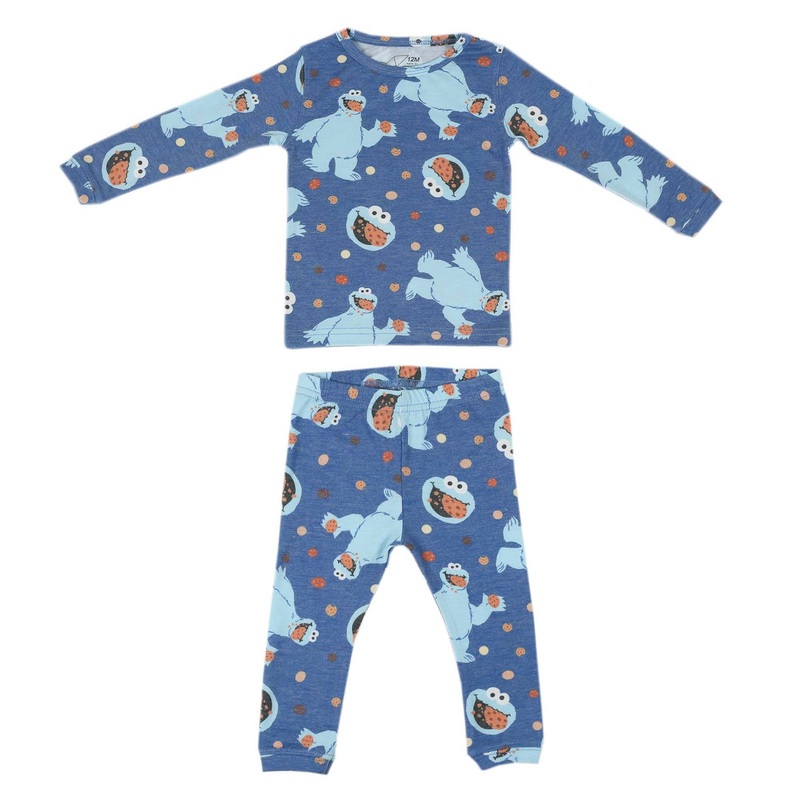 2pc Long Sleeve Pajama Set – Cookie Monster