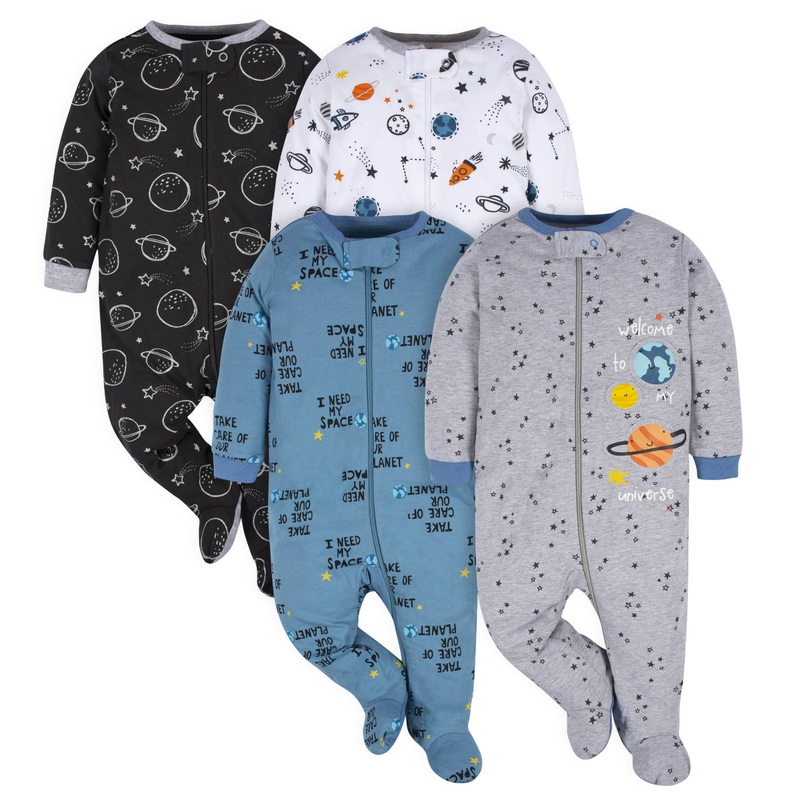4-Pack Baby Boys Space Explorer Sleep ‘N Plays