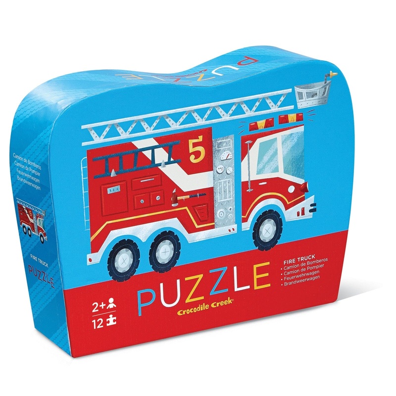 Crocodile Creek – Mini Puzzle 12pc | Fire Truck