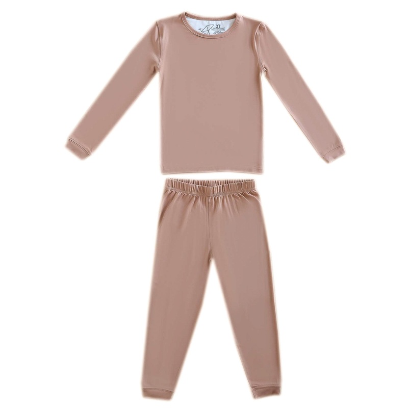 2pc Long Sleeve Pajama Set – Pecan