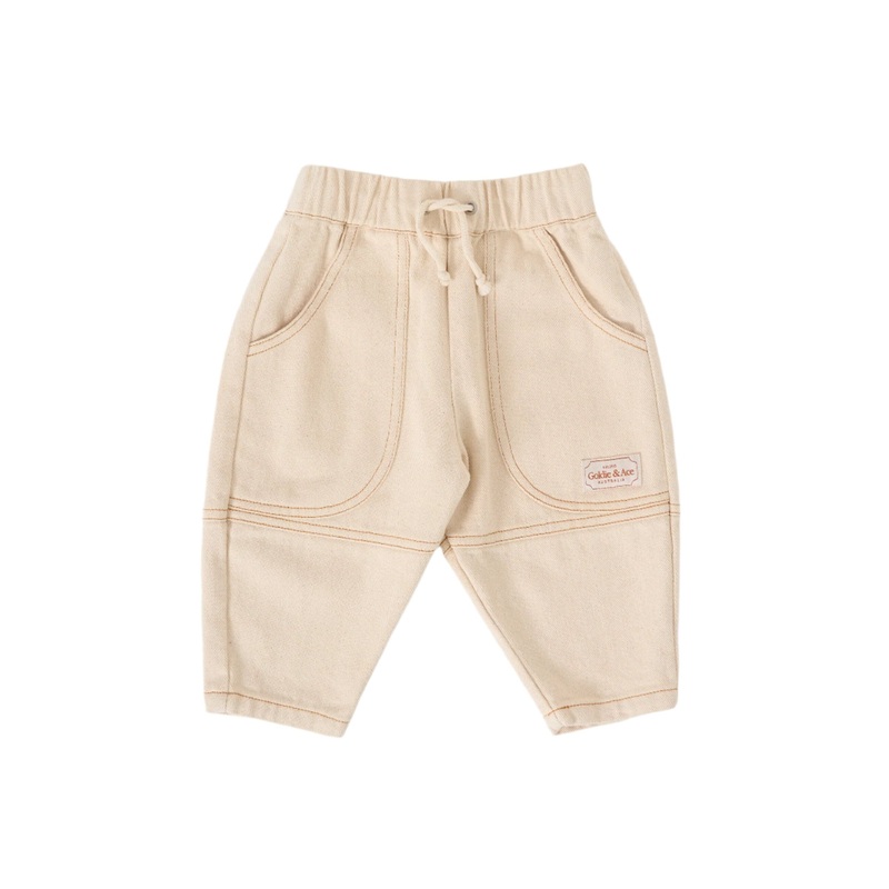 Goldie & Ace – Drew Denim Pocket Pant | Oat