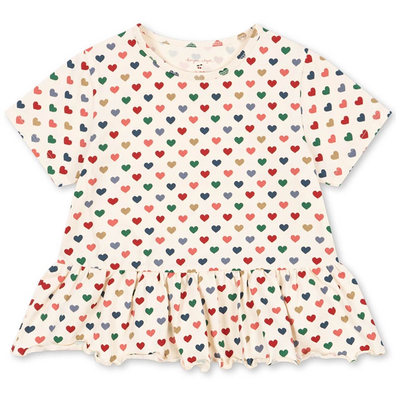 Basic Frill Tee in Coeur Color by Konges Sljd