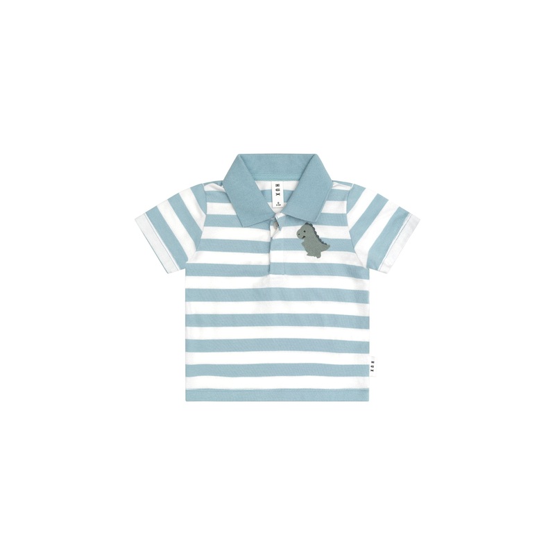 Huxbaby – T-Rex Stripe Polo T-Shirt – HB2067S24