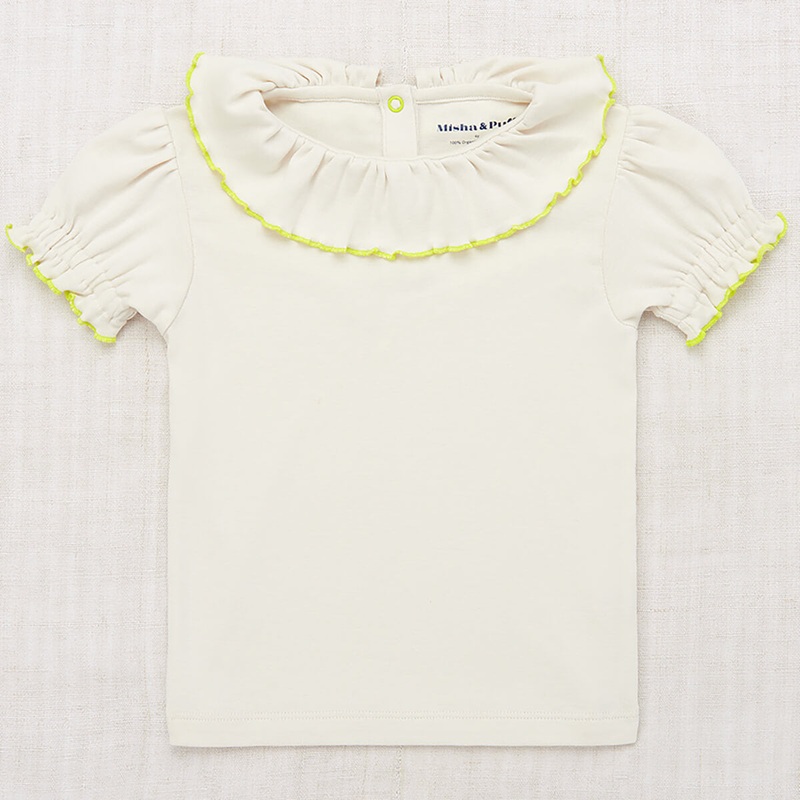 Balloon Sleeve Paloma Tee in Marzipan by Misha & Puff