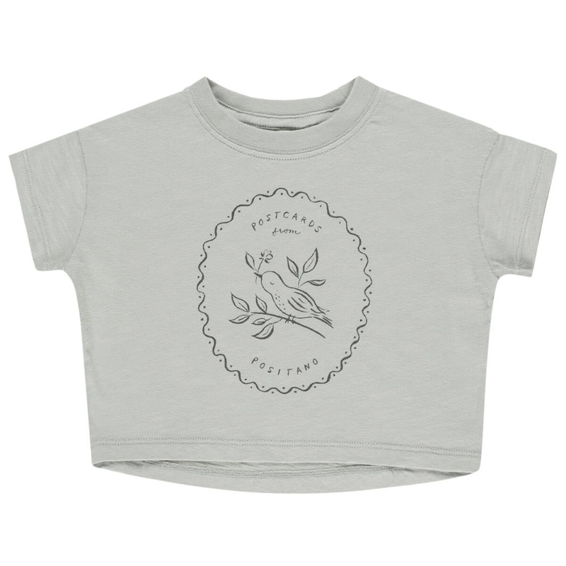 Boxy Tee in Bird by Rylee & Cru