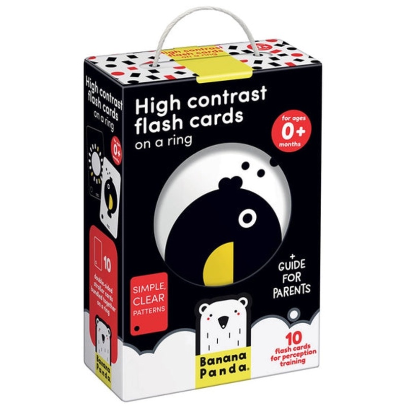 High Contrast Flash Cards on a Ring newborn